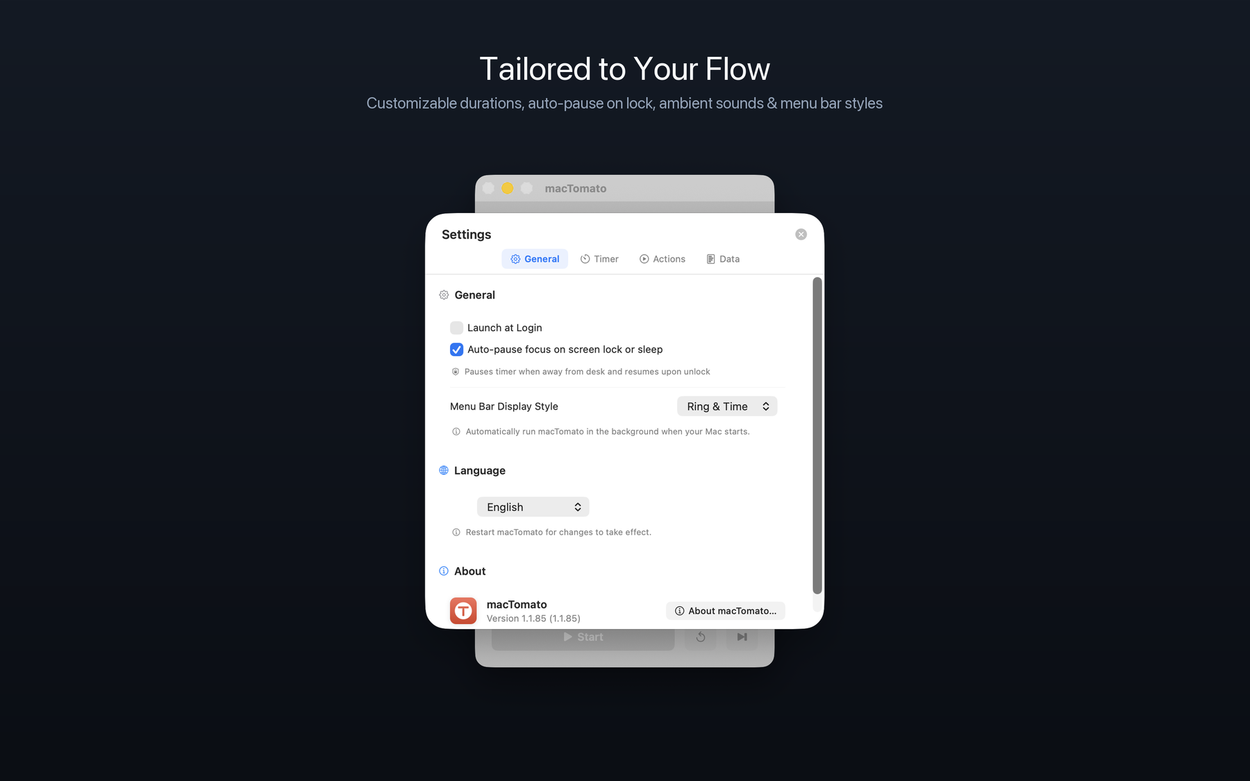 macTomato Settings & Preferences